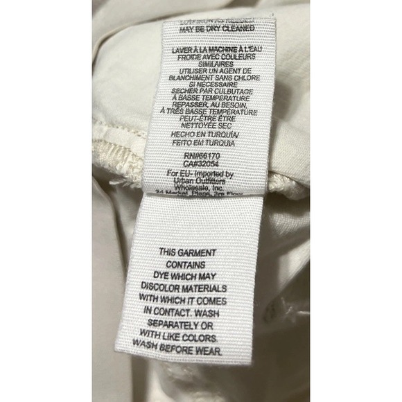 Free People Penny Stretch Pull-On Mid Rise Flare Jeans Worn White SZ 29 (28x33) - Picture 4 of 11